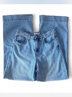 💜 Madewell Super Wide-Leg Blue Jeans (27)